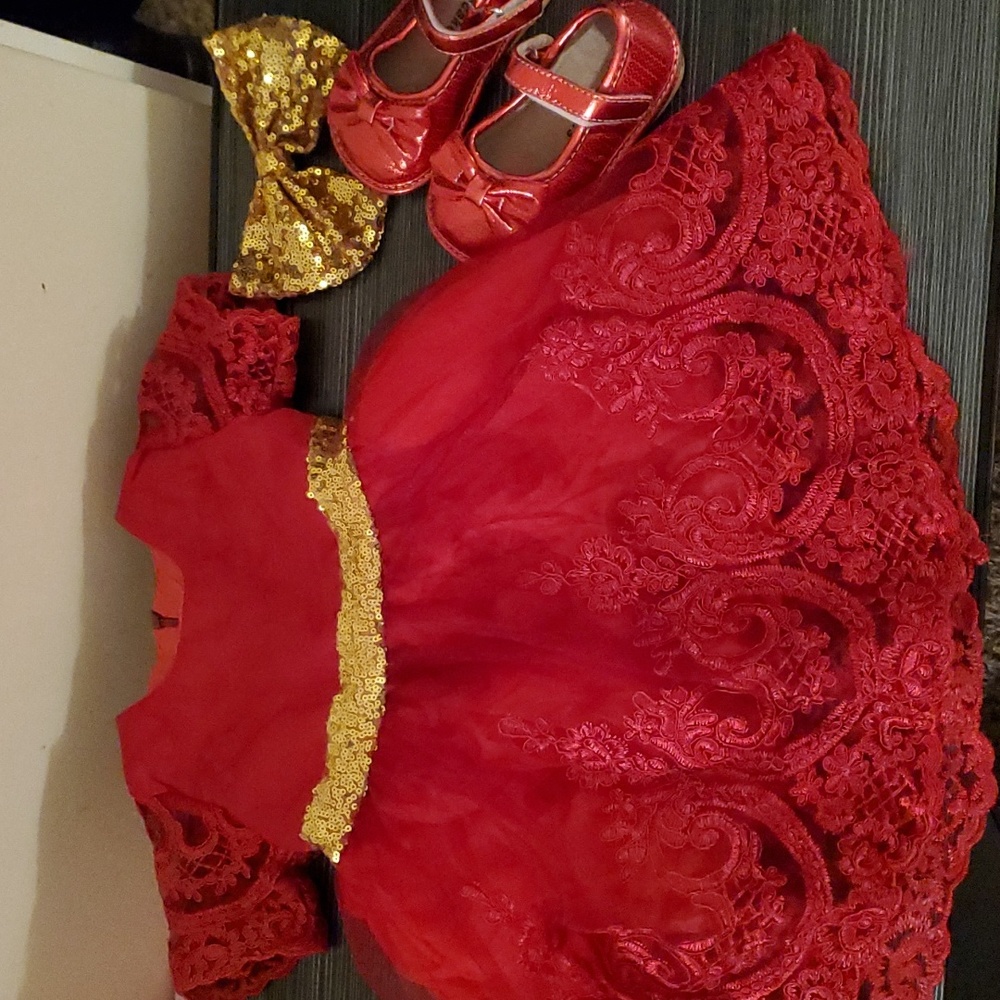 Toddler Dress and shoe set